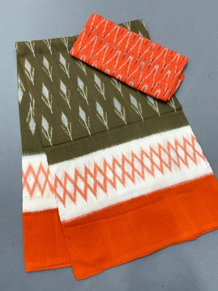  MG113-01 Plain Linen Digital Printed Non Catalog Sarees Manufacturers